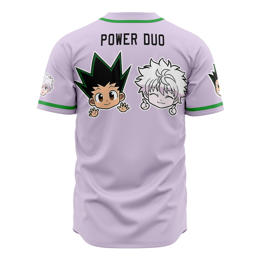 Power Duo Gon & Killua Hunter X Hunter Baseball Jersey