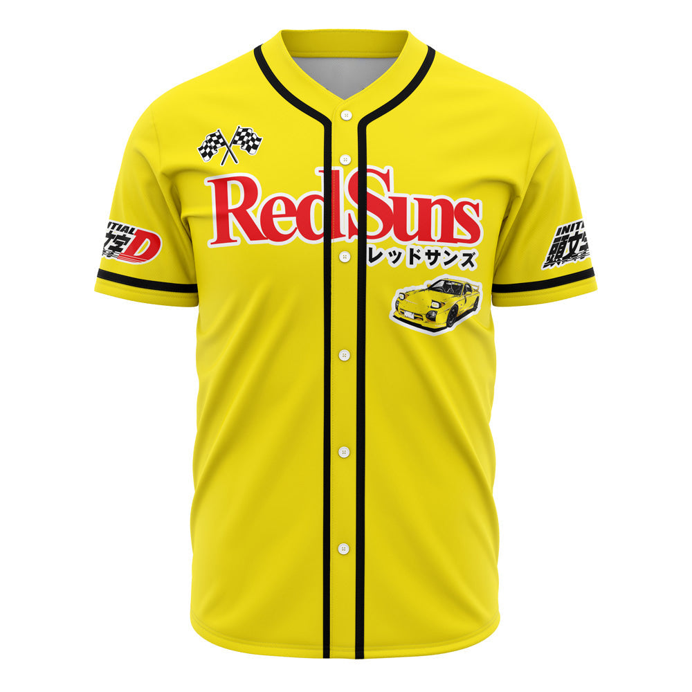 Red Suns Initial D Baseball Jersey