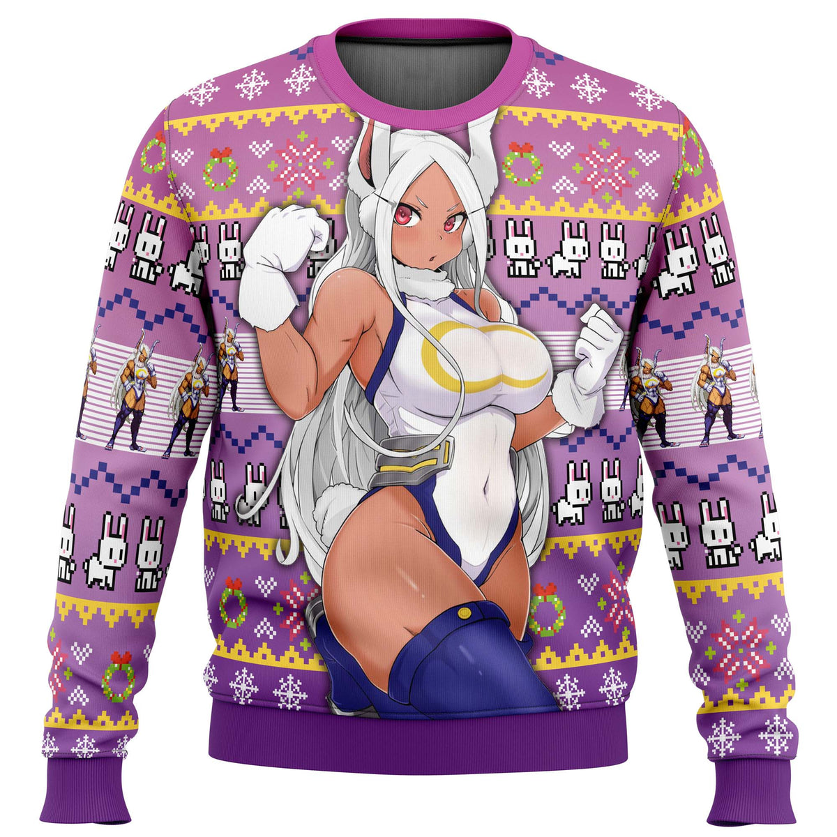 Rumi Usagiyama Mirko My Hero Academia Ugly Christmas Sweater