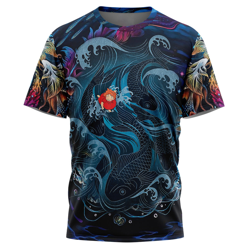 Sea Creatures Ponyo Studio Ghibli T-Shirt