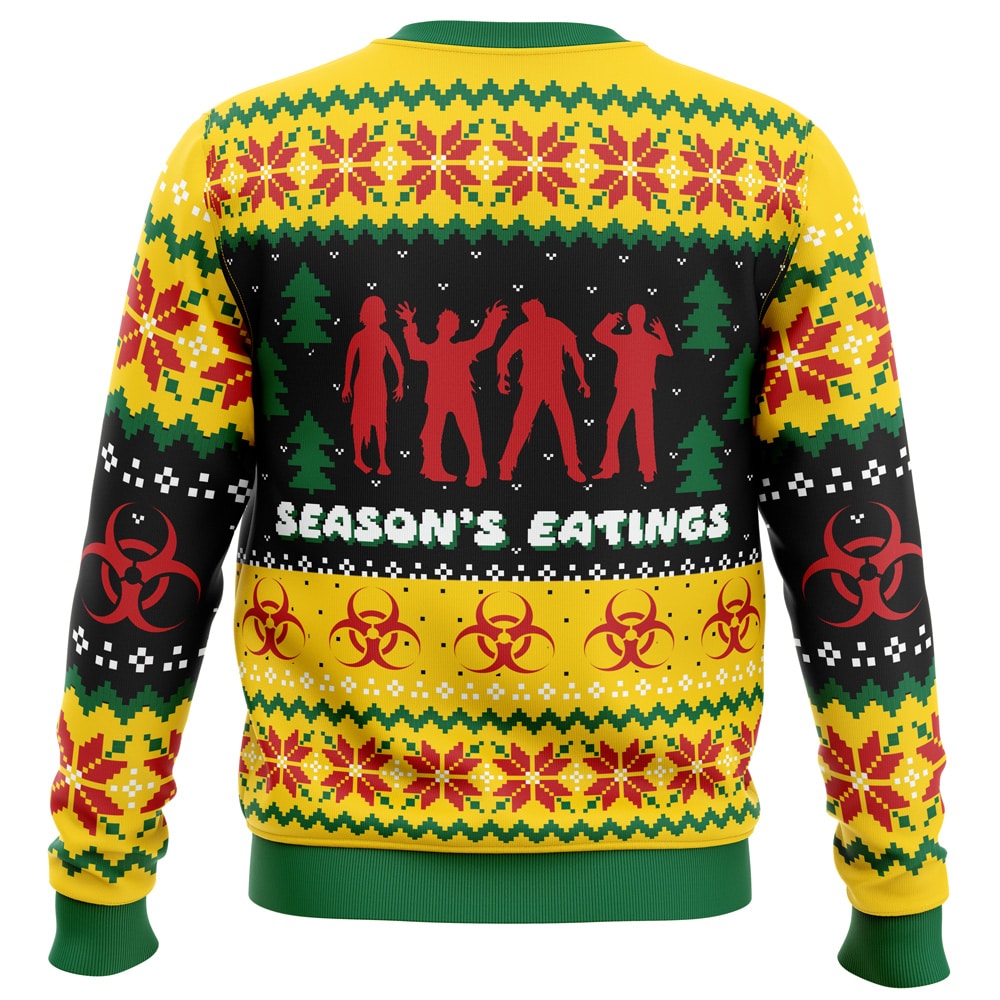 Season's Eatings Zombie Ugly Christmas Sweater