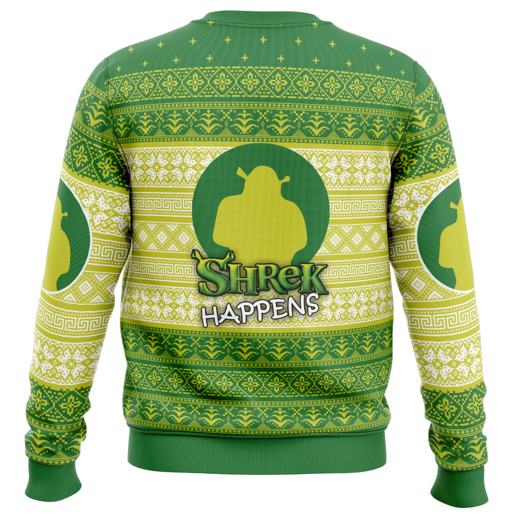 Shrek Happens Ugly Christmas Sweater