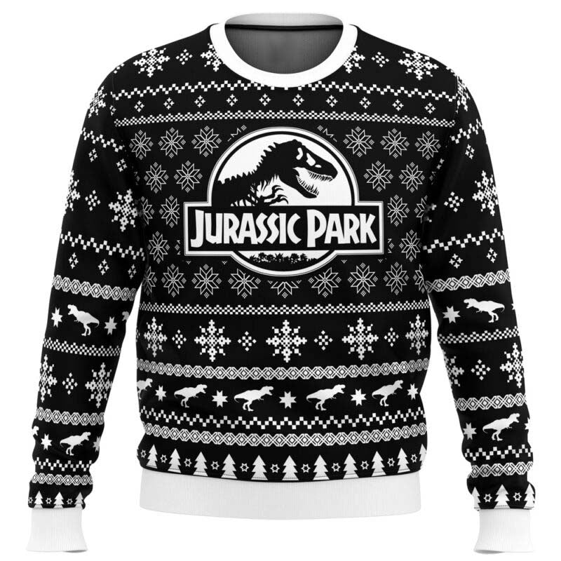 Skeleton Christmas Jurassic Park Ugly Christmas Sweater