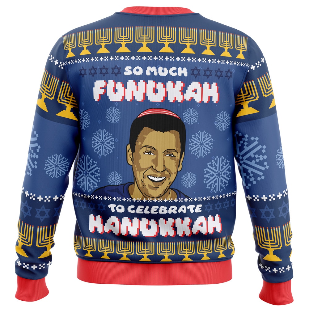 So Much Funukah Adam Sandler Ugly Christmas Sweater