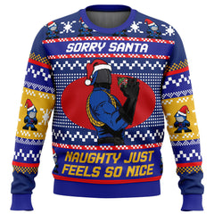 Sorry Santa Cobra Commander GI Joe Ugly Christmas Sweater