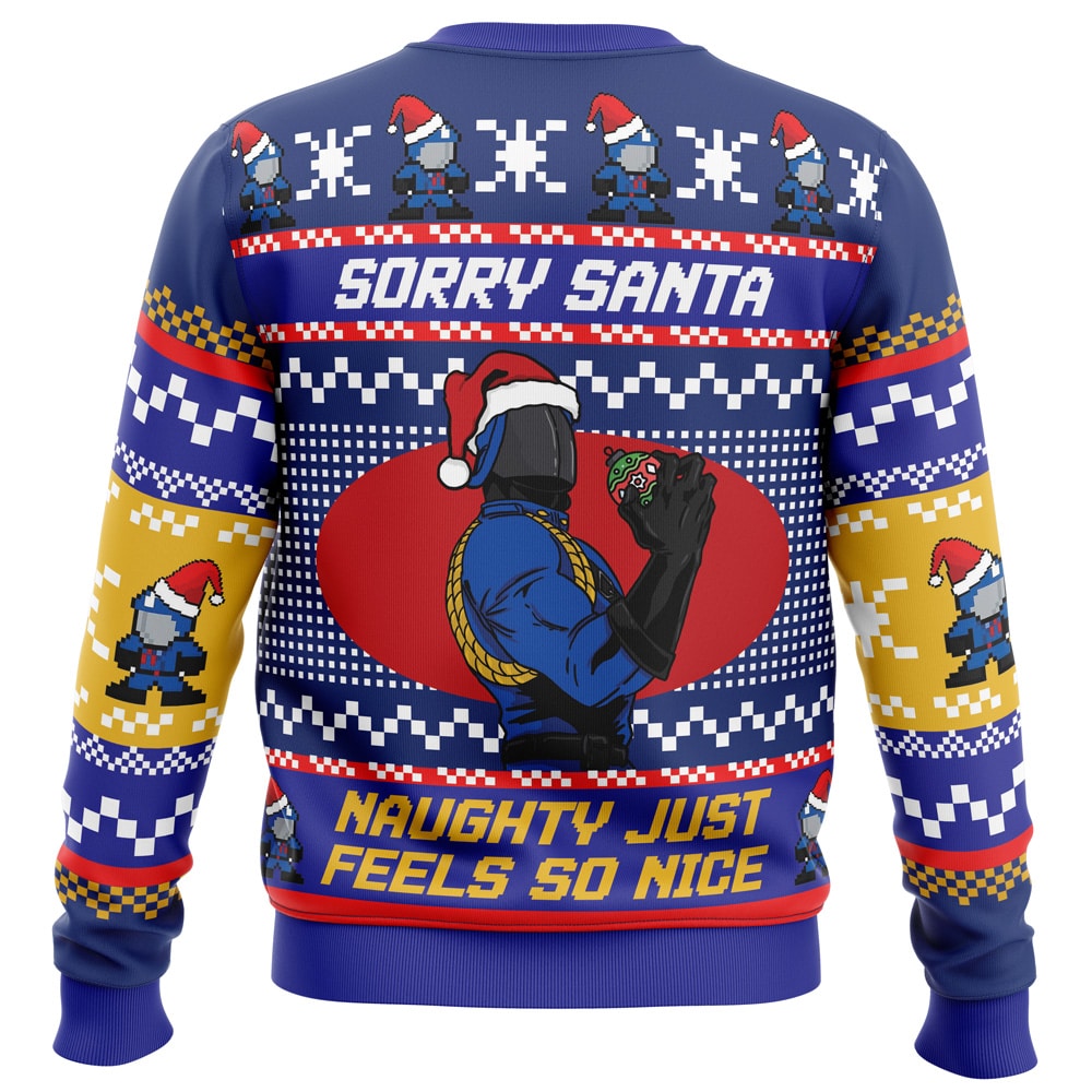 Sorry Santa Cobra Commander GI Joe Ugly Christmas Sweater