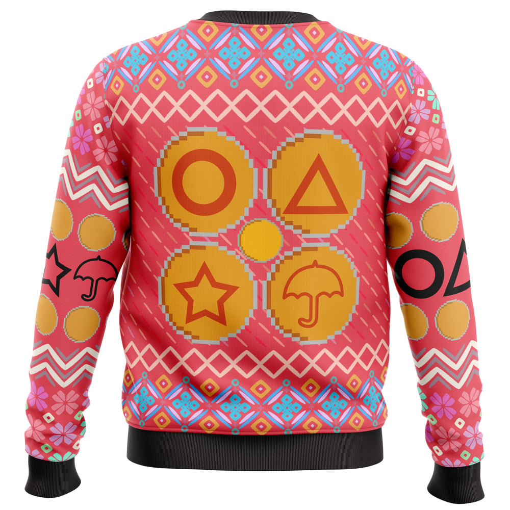 Squid Game Squidmas Ugly Christmas Sweater