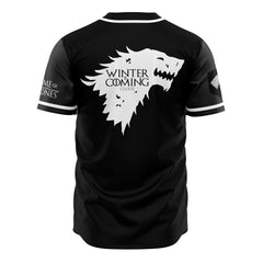 Starks of Winterfell Black Game of Thrones Baseball Jersey