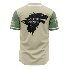 Starks of Winterfell Game of Thrones Baseball Jersey