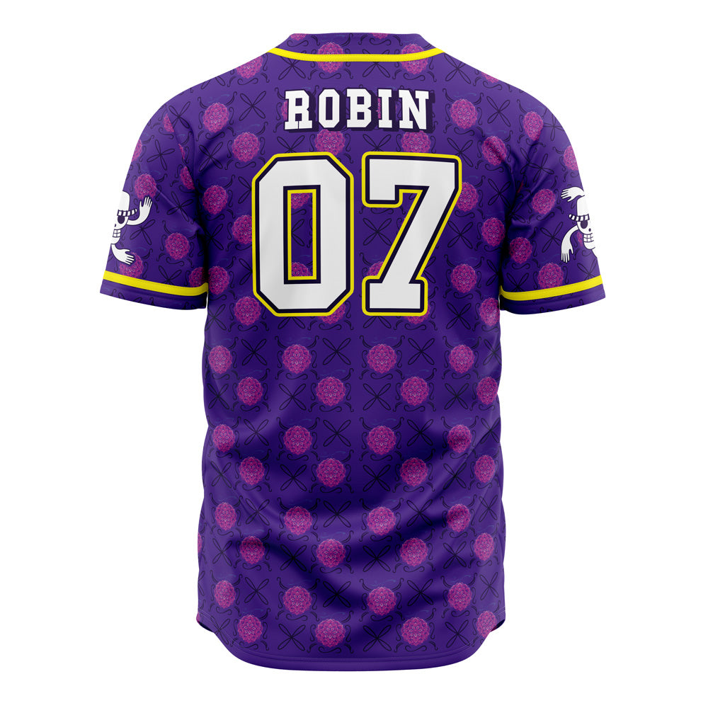 Straw Hats Robin One Piece Baseball Jersey