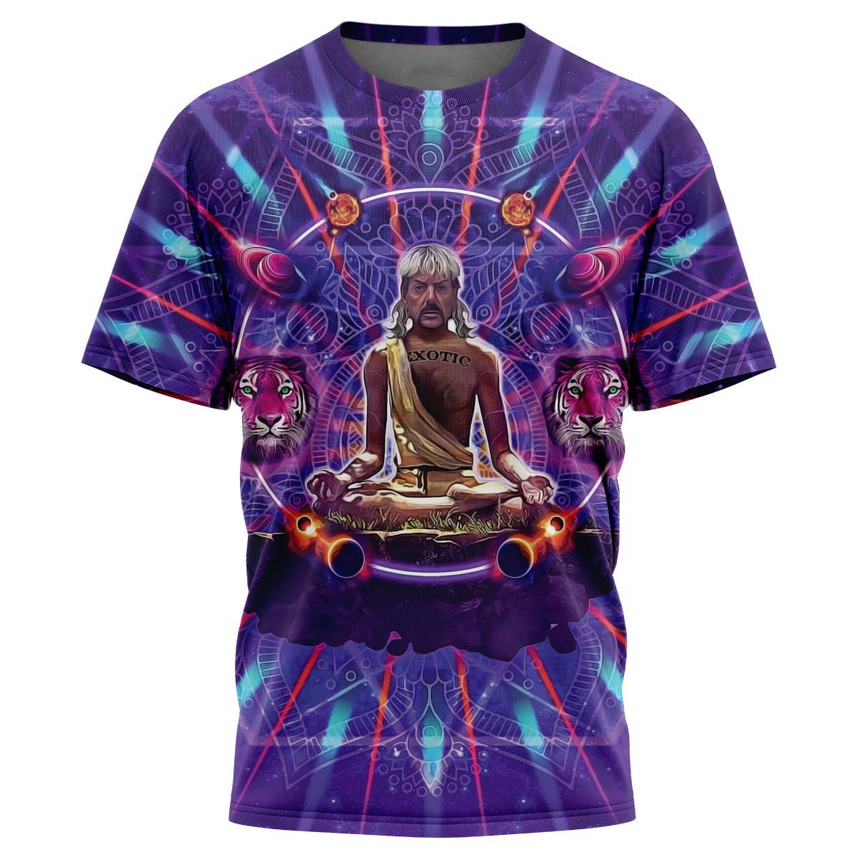 Tiger King Trippy Joe Exotic Astral Meditation T-Shirt