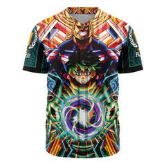 Trippy Deku x All Might My Hero Academia Baseball Jersey