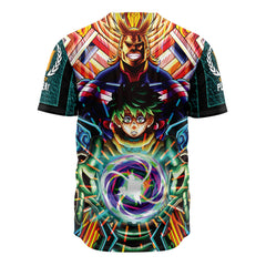 Trippy Deku x All Might My Hero Academia Baseball Jersey