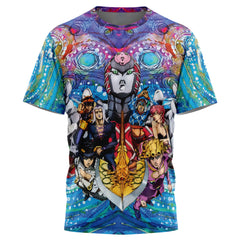 Trippy Golden Wind Squad Jojo's Bizarre Adventure T-Shirt