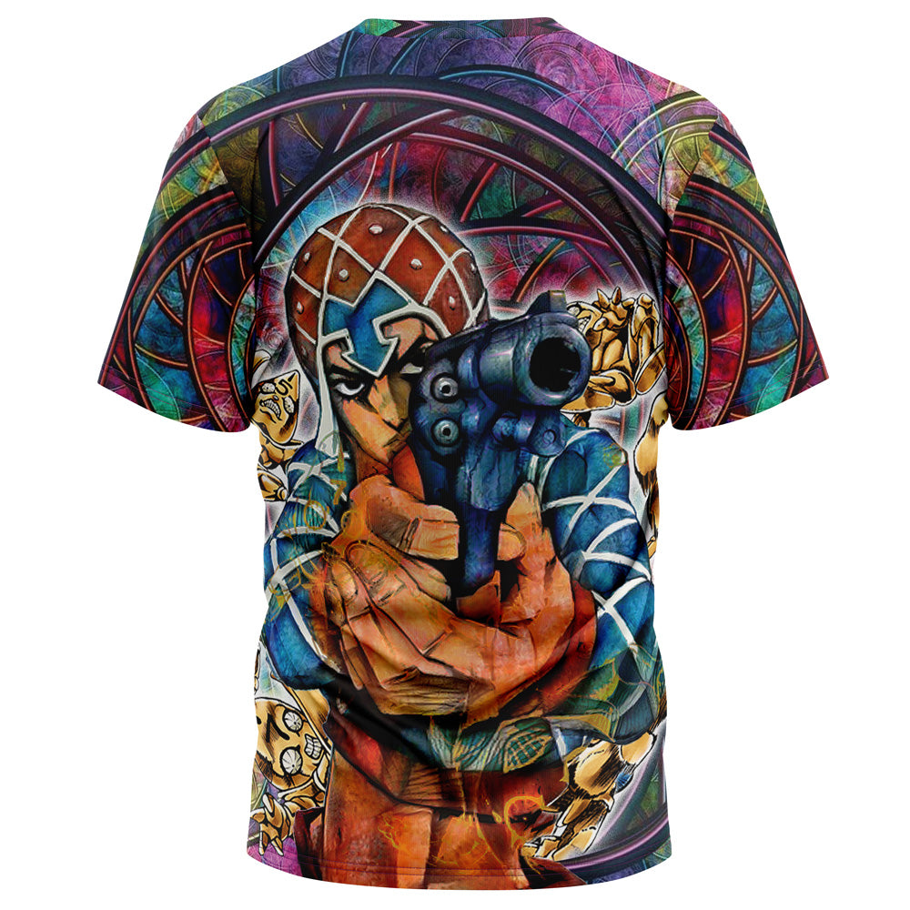 Trippy Guido Mista Six Bullets Jojo's Bizarre Adventure T-Shirt