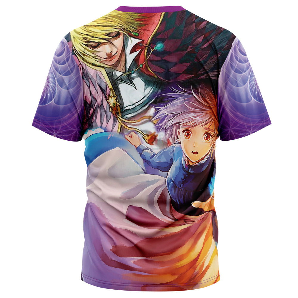 Trippy Howls Moving Castle Studio Ghibli T-Shirt