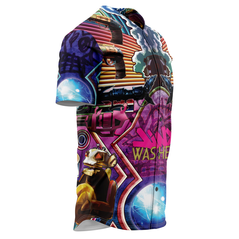 Trippy Jinx Arcane League of Legends Baseball Jersey