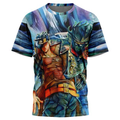 Trippy Jotaro Kujo Star Platinum Jojo's Bizarre Adventure T-Shirt