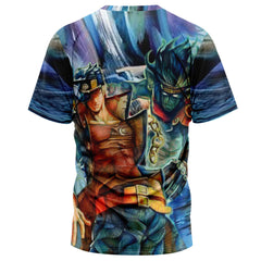 Trippy Jotaro Kujo Star Platinum Jojo's Bizarre Adventure T-Shirt