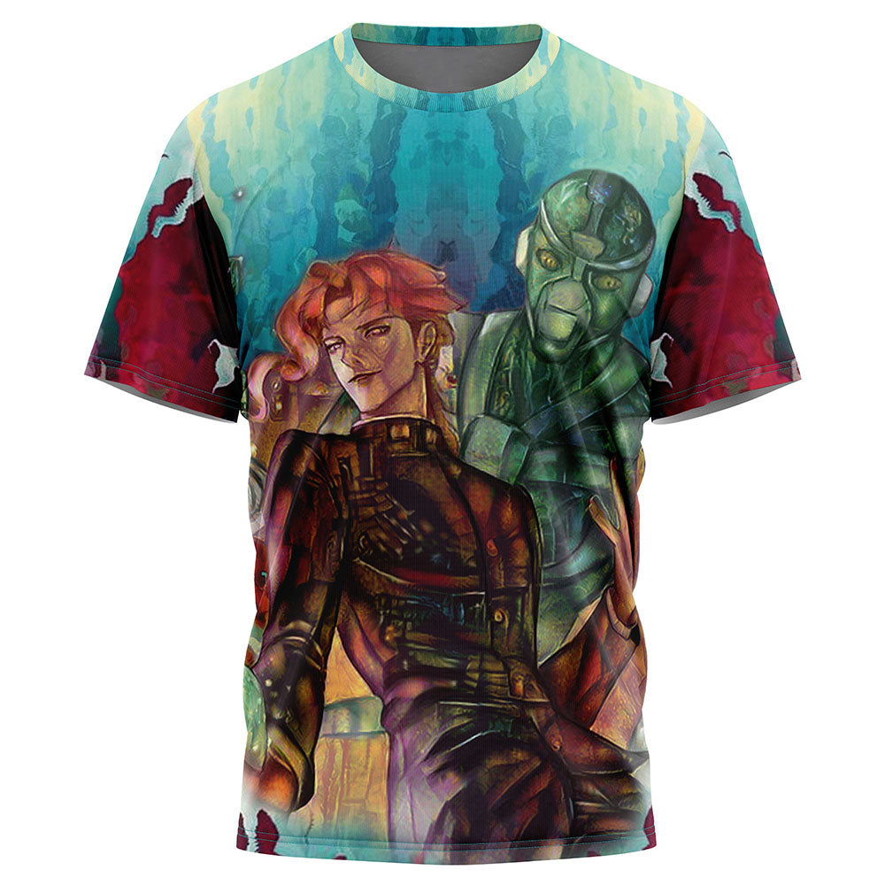 Trippy Kakyoin Hierophant Green Jojo's Bizarre Adventure T-Shirt