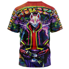 Trippy Kitsune Drift Mask Fortnite T-Shirt