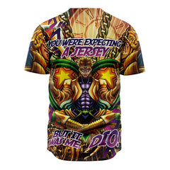 Trippy Medidating Dio It Was Me JoJo's Bizarre Adventure Baseball Jersey