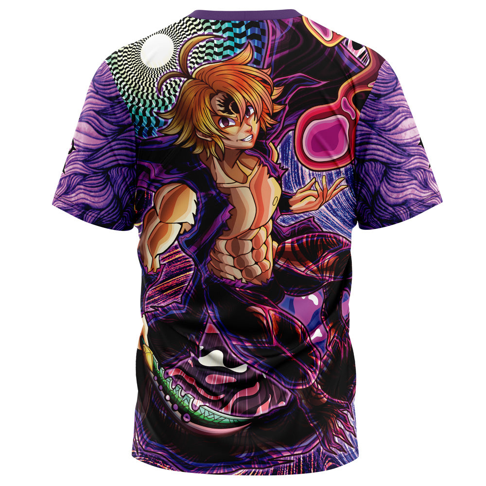 Trippy Meliodas Assault Mode Seven Deadly Sins T-Shirt