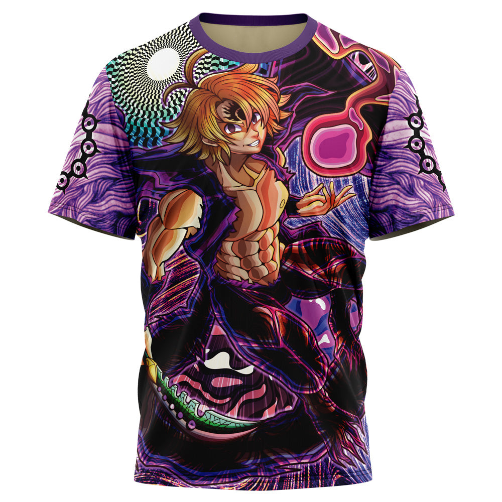 Trippy Meliodas Assault Mode Seven Deadly Sins T-Shirt