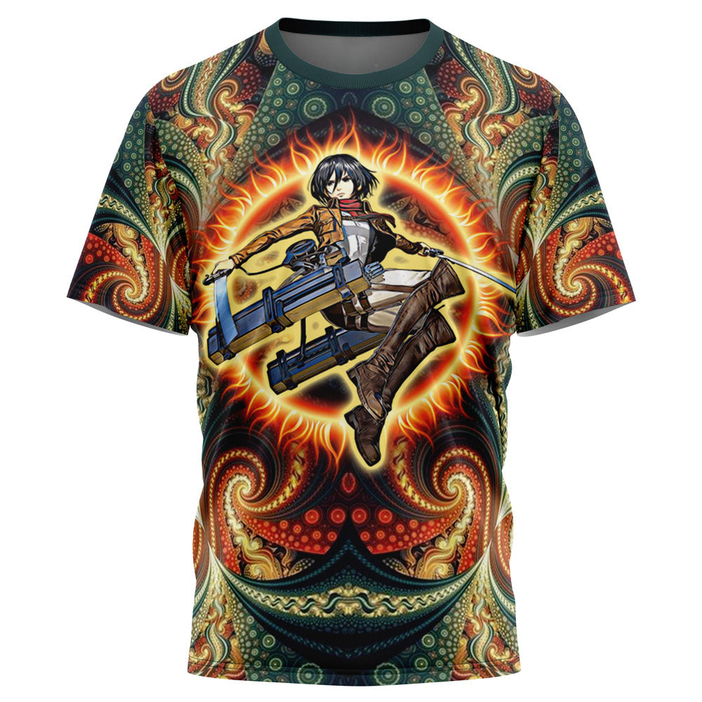 Trippy Mikasa Ackerman Attack on Titan T-Shirt