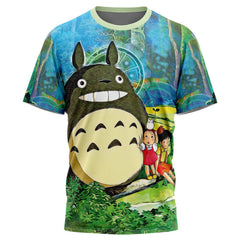 Trippy My Neighbor Totoro Studio Ghibli T-Shirt