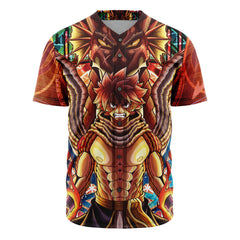 Trippy Natsu Dragneel x Igneel Fairy Tail Baseball Jersey