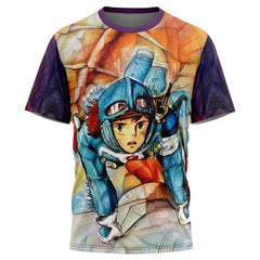 Trippy Nausicaa of the Valley of the Wind Studio Ghibli T-Shirt