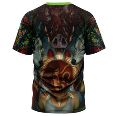 Trippy Princess Mononoke Studio Ghibli T-Shirt