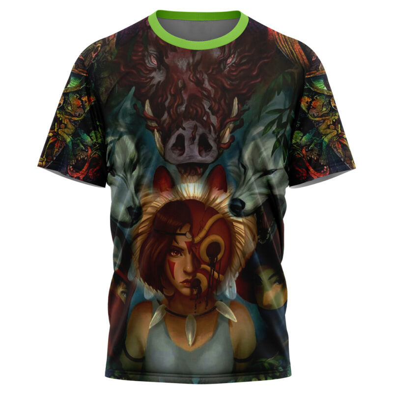 Trippy Princess Mononoke Studio Ghibli T-Shirt