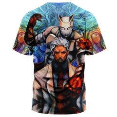 Trippy Yoshikage Kira Deadly Queen Jojo's Bizarre Adventure T-Shirt