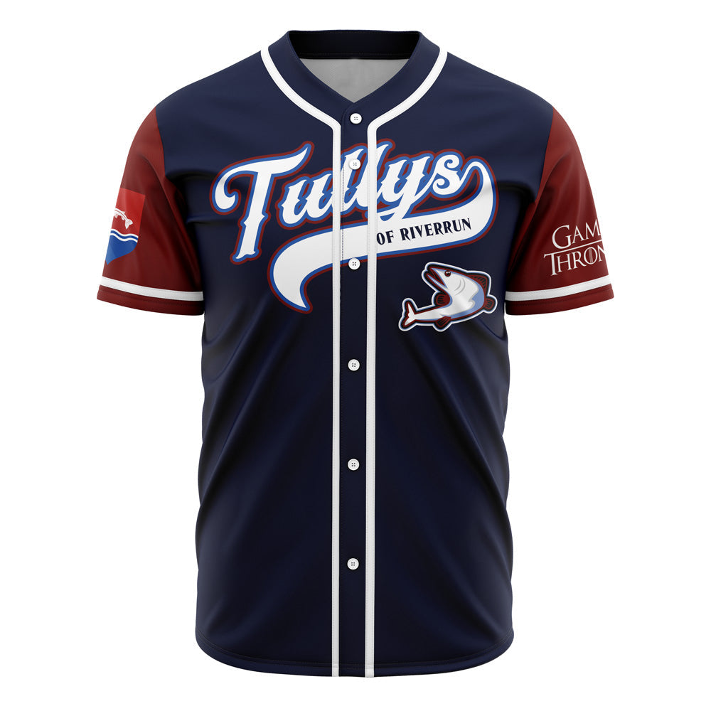 Tullys of Riverrun Game of Thrones Baseball Jersey