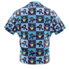 Video Game Mega Man Button Up Hawaiian Shirt