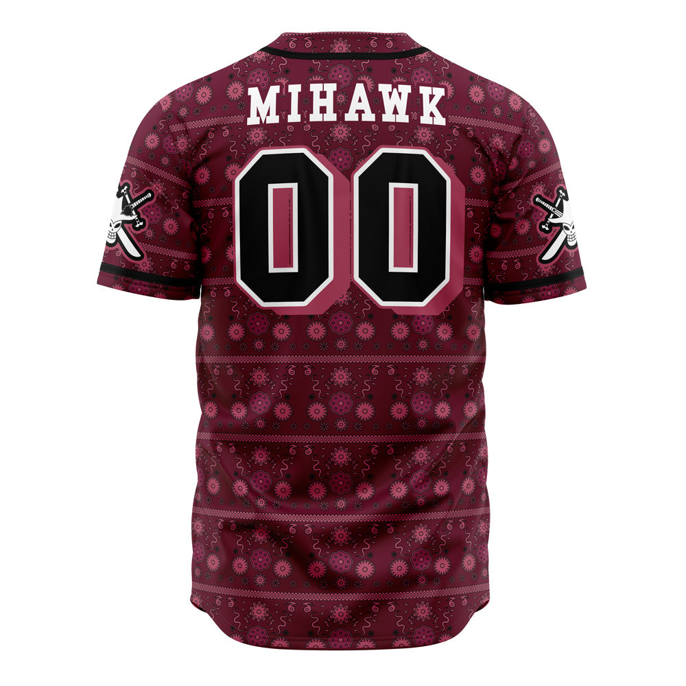 Warlords Mihawk One Piece Baseball Jersey