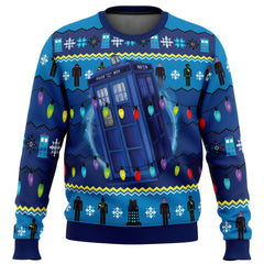 WHO'S Outside Doctor Who Ugly Christmas Sweater