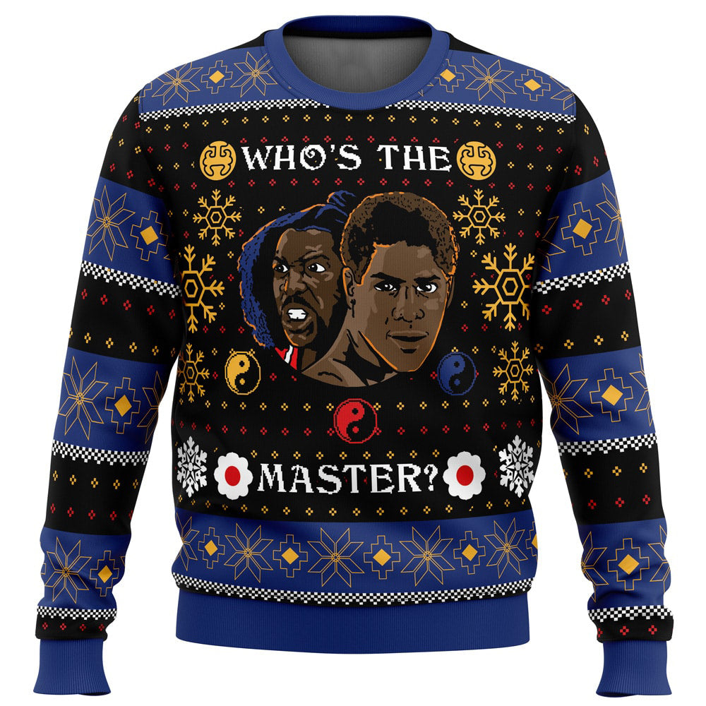 Whose The Master The Last Dragon Ugly Christmas Sweater