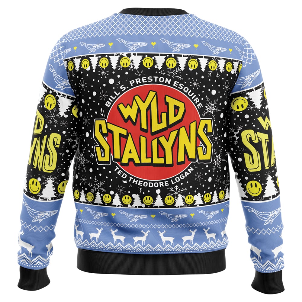 Wyld Stallyns Bill & Ted's Excellent Adventure Ugly Christmas Sweater