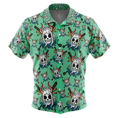 Yamato Jolly Roger One Piece Button Up Hawaiian Shirt