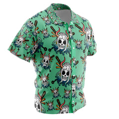 Yamato Jolly Roger One Piece Button Up Hawaiian Shirt